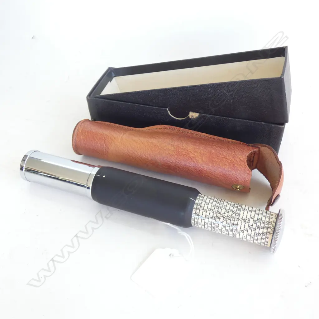 OTIS KING MODEL K POCKET CYLINDER CALCULATOR - IN ORIGINAL POUCH & BOX Image 1++