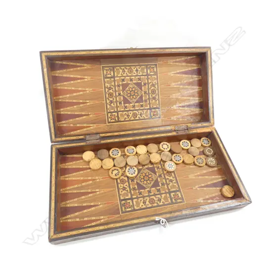 MIDDLE EASTERN INLAID GAMES BOX A/F L.500mm