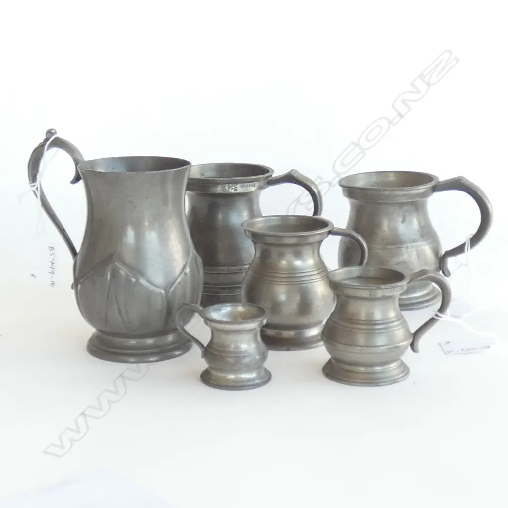 ANTIQUE PEWTER MEASURES Image 1++
