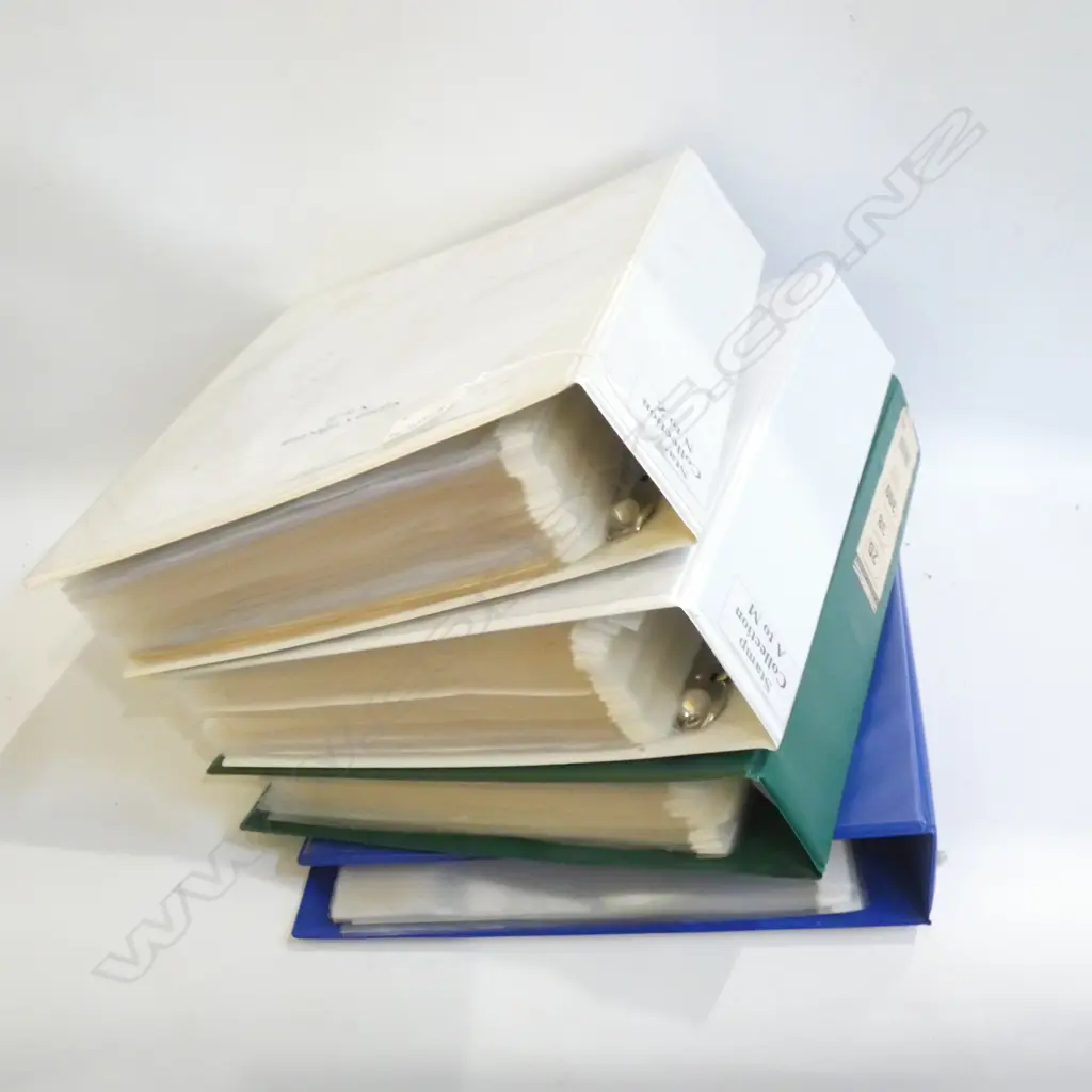 4 FOLDERS OF STAMPS  Image 1++
