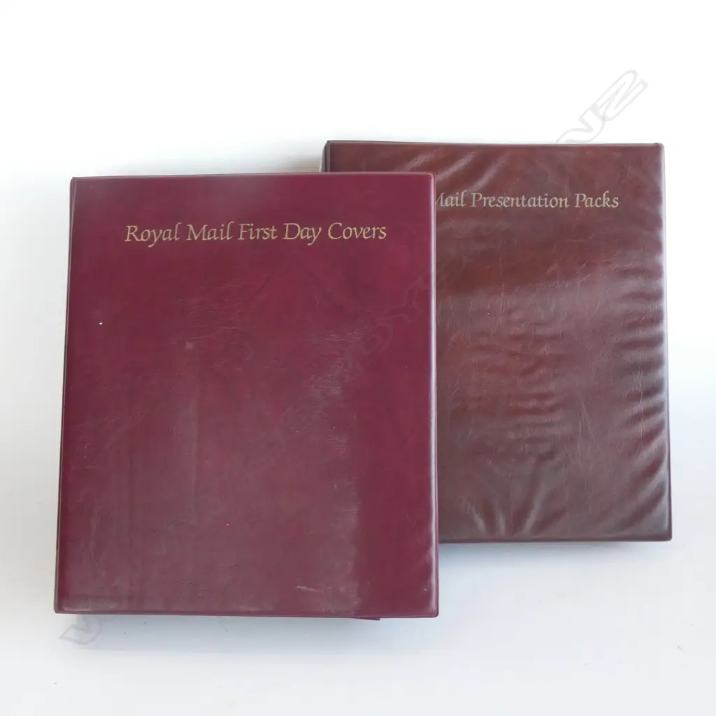 STAMPS; 2 ALBUMS OF GT BRITAIN AND NZ FIRST DAY COVERS Image 1++