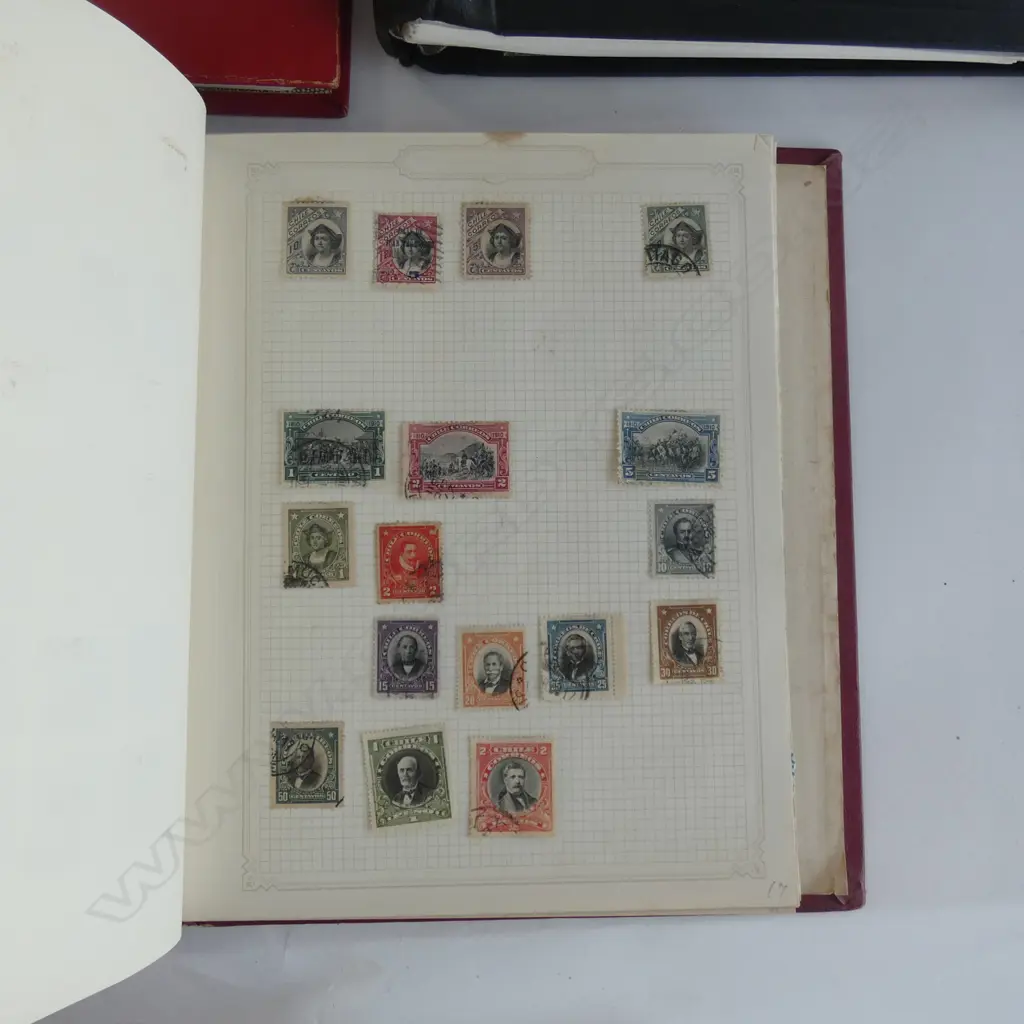 STAMPS; WORLD COLLECTION IN 3 ALBUMS Image 1++