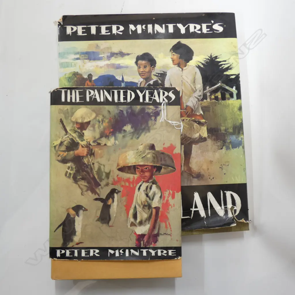 2 PETER MCINTYRE BOOKS 'PAINTED YEARS & NZ8 Image 1++