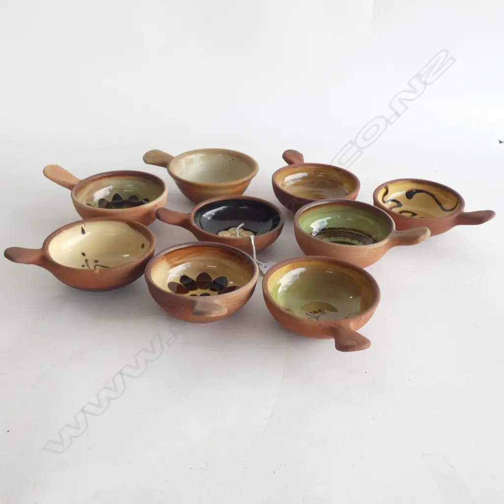 9 ASST. WINCHCOMBE POTTERY RAMEKINS 95mm dia Image 1++