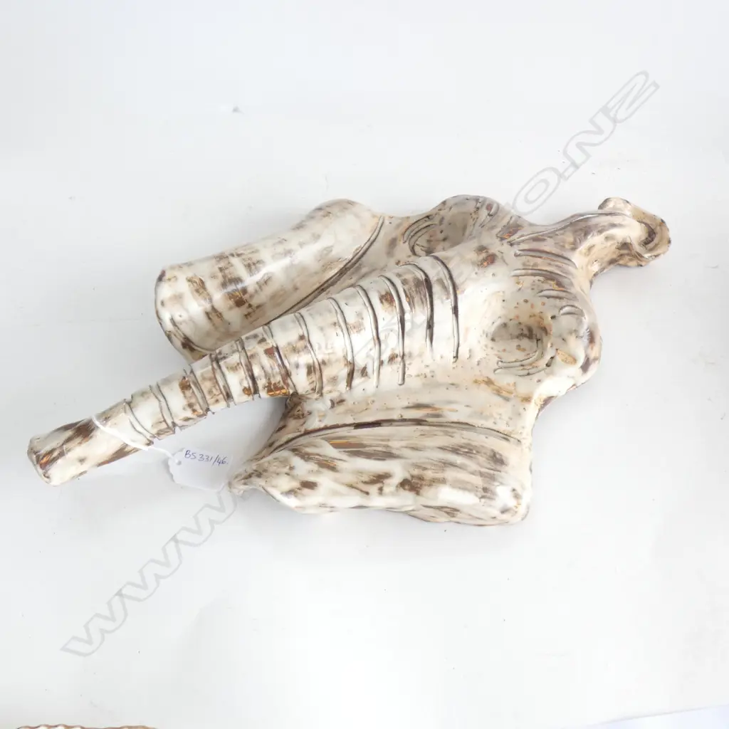 STUDIO CERAMIC ELEPHANT WALL PLAQUE H.450mm Image 1++
