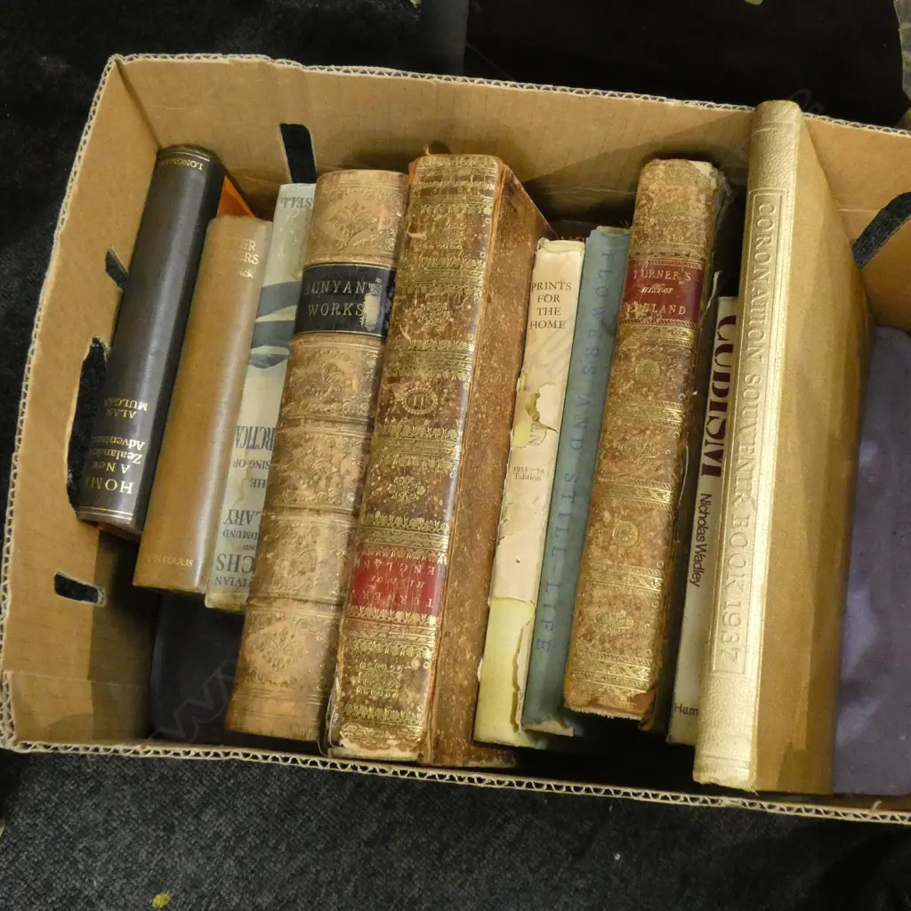 BOX LOT ANTIQUE & VINTAGE BOOKS  Image 1++