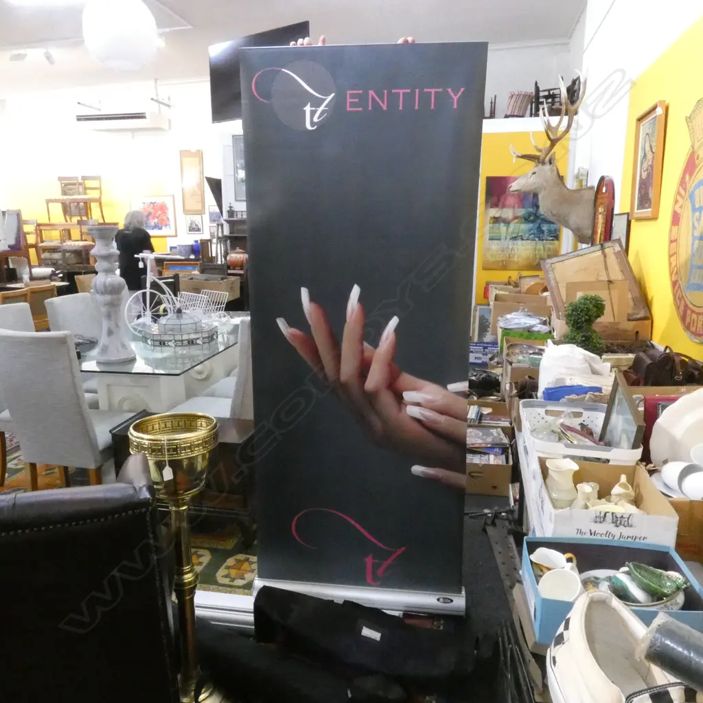 2 PROMOTIONAL BANNERS IN BLACK BAGS Image 1++