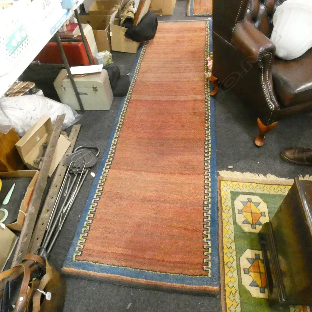 HAND KNOTTED ALL WOOL RUNNER 2970x750mm Image 1++