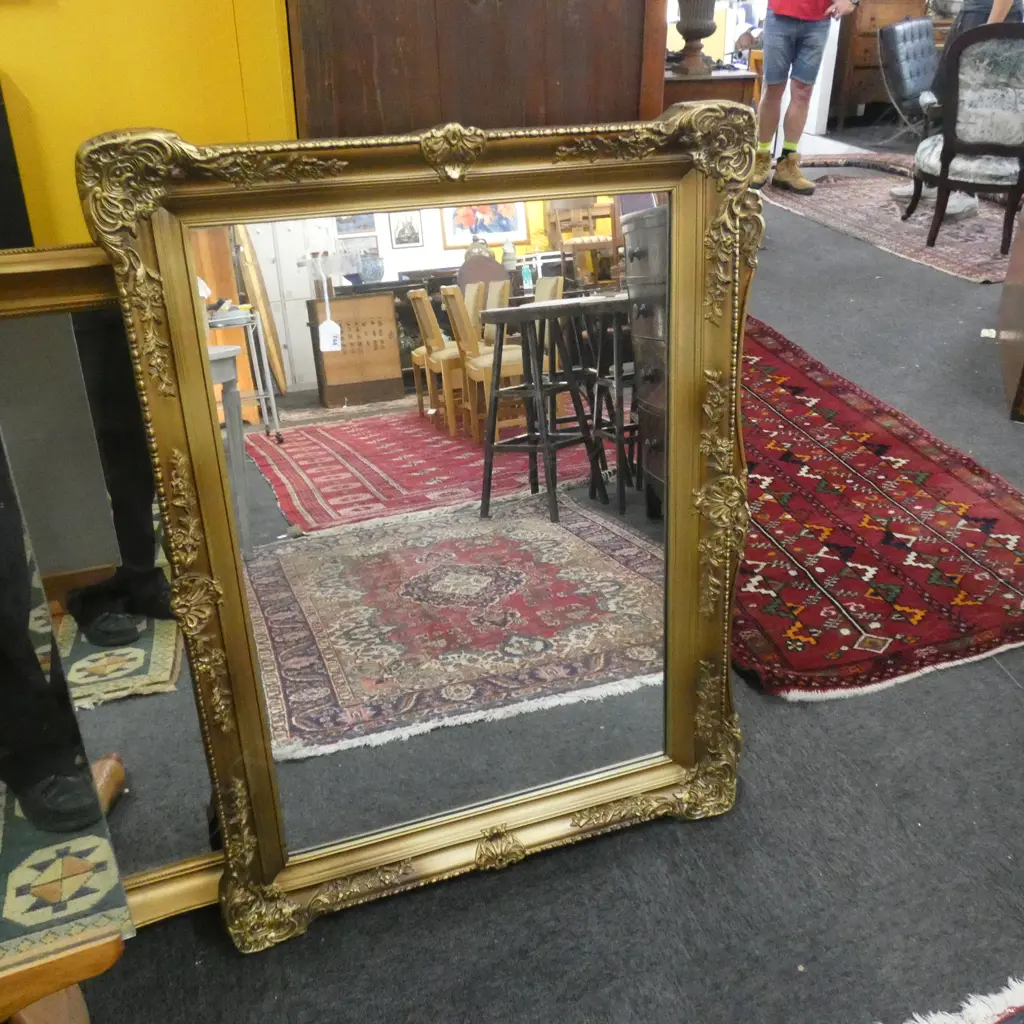 LARGE GILT FRAMED MIRROR 810x1090mm Image 1++