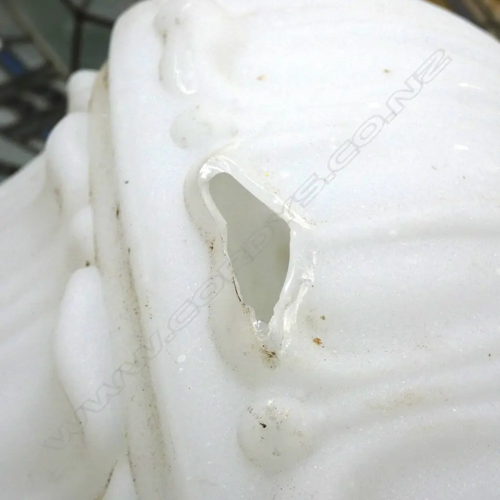 LARGE EDWARDIAN MILK GLASS PENDANT LIGHT FITTING H.350mm AF Image 1++