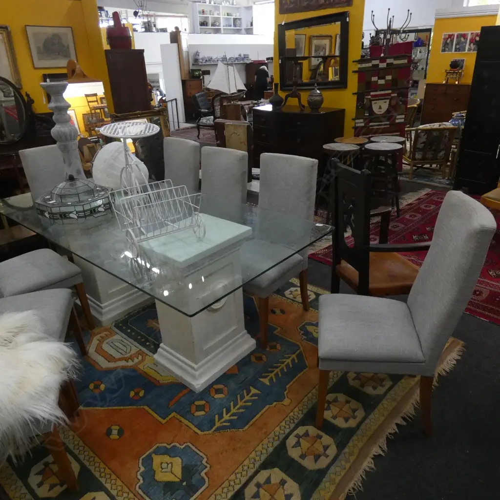 8 HIGH BACK DINING CHAIRS Image 1++