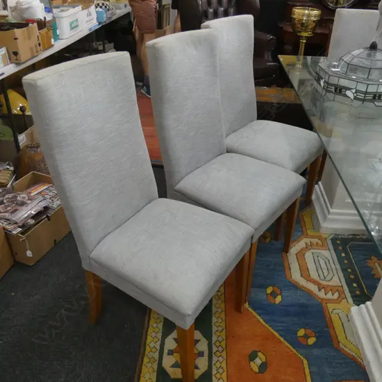 8 HIGH BACK DINING CHAIRS