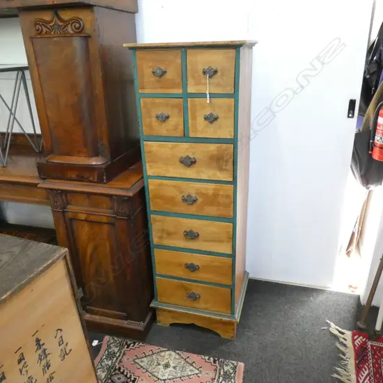 FRENCH STYLE 9 DRAWER CHEST 500 X 420 X 1510MM