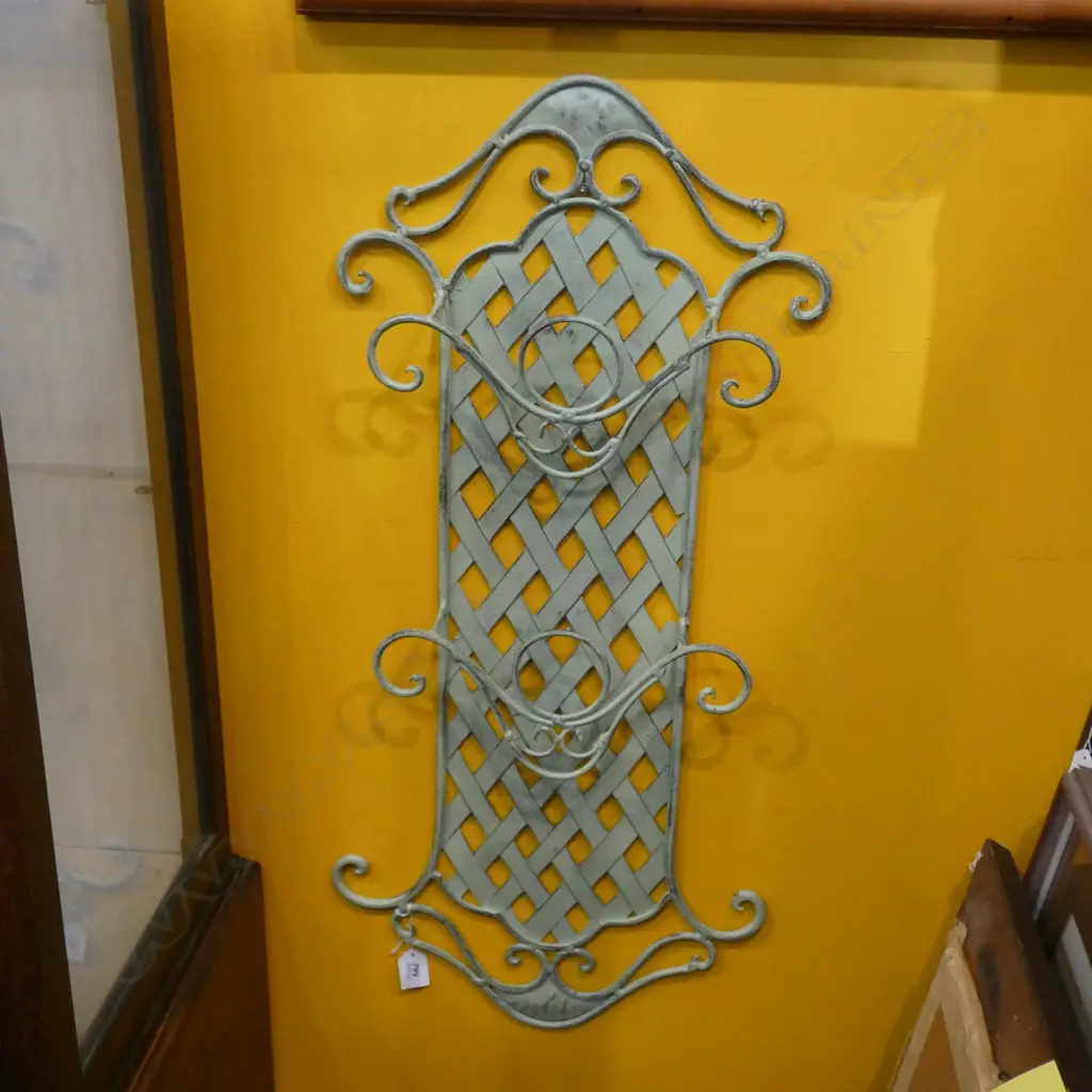 GREEN PAINTED METAL LETTER RACK  770 X 355MM Image 1++