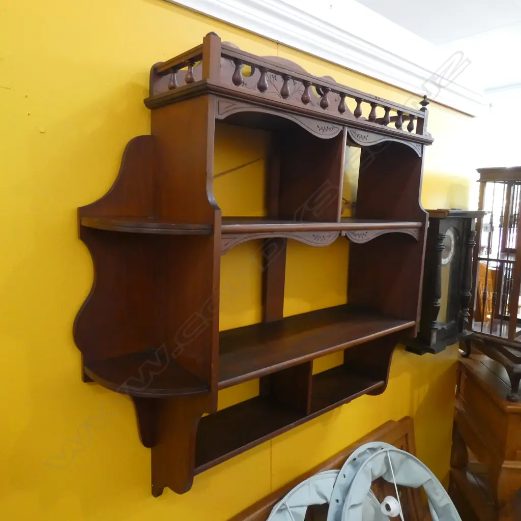 EDWARDIAN WHATNOT WALL MOUNTED  Image 1++