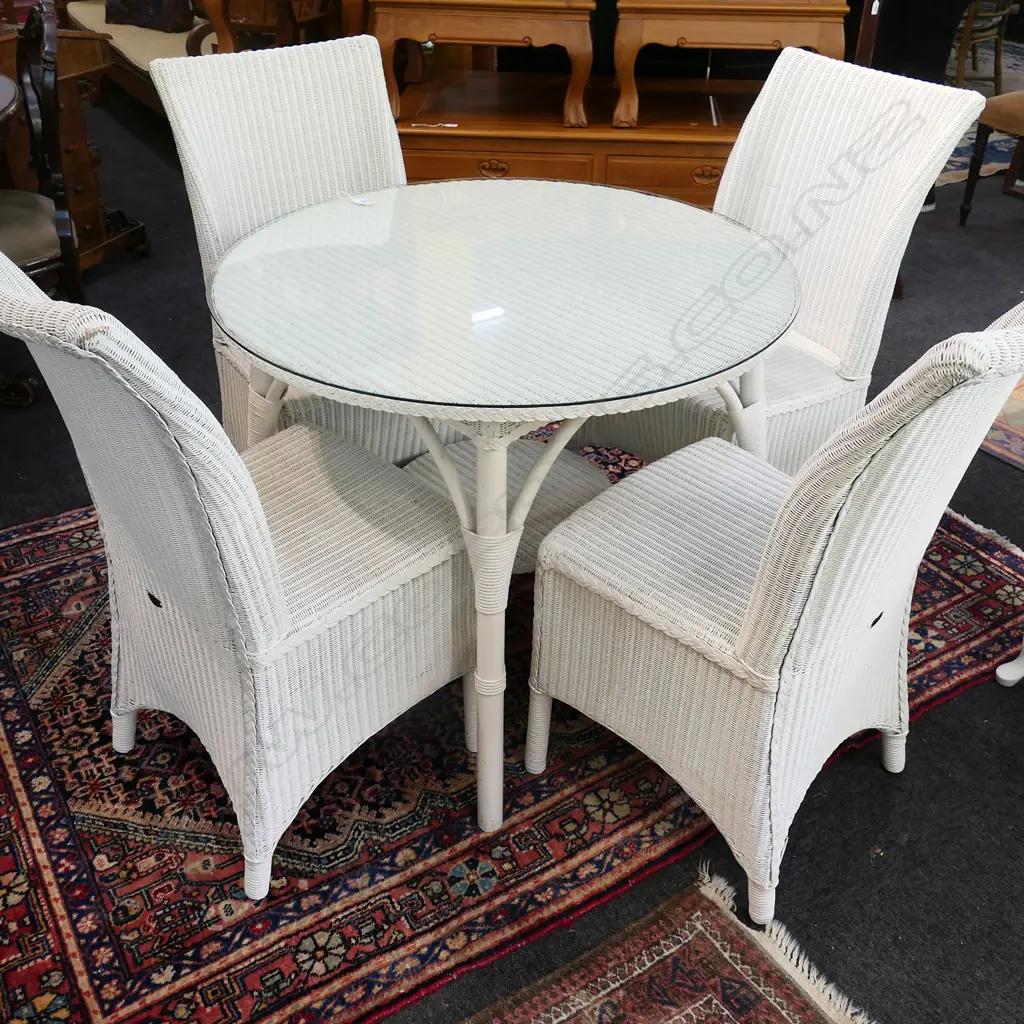 SET OF LUSTY LLOYD LOOM CONSERVATORY FURNITURE, DIA. 915mm Image 1++