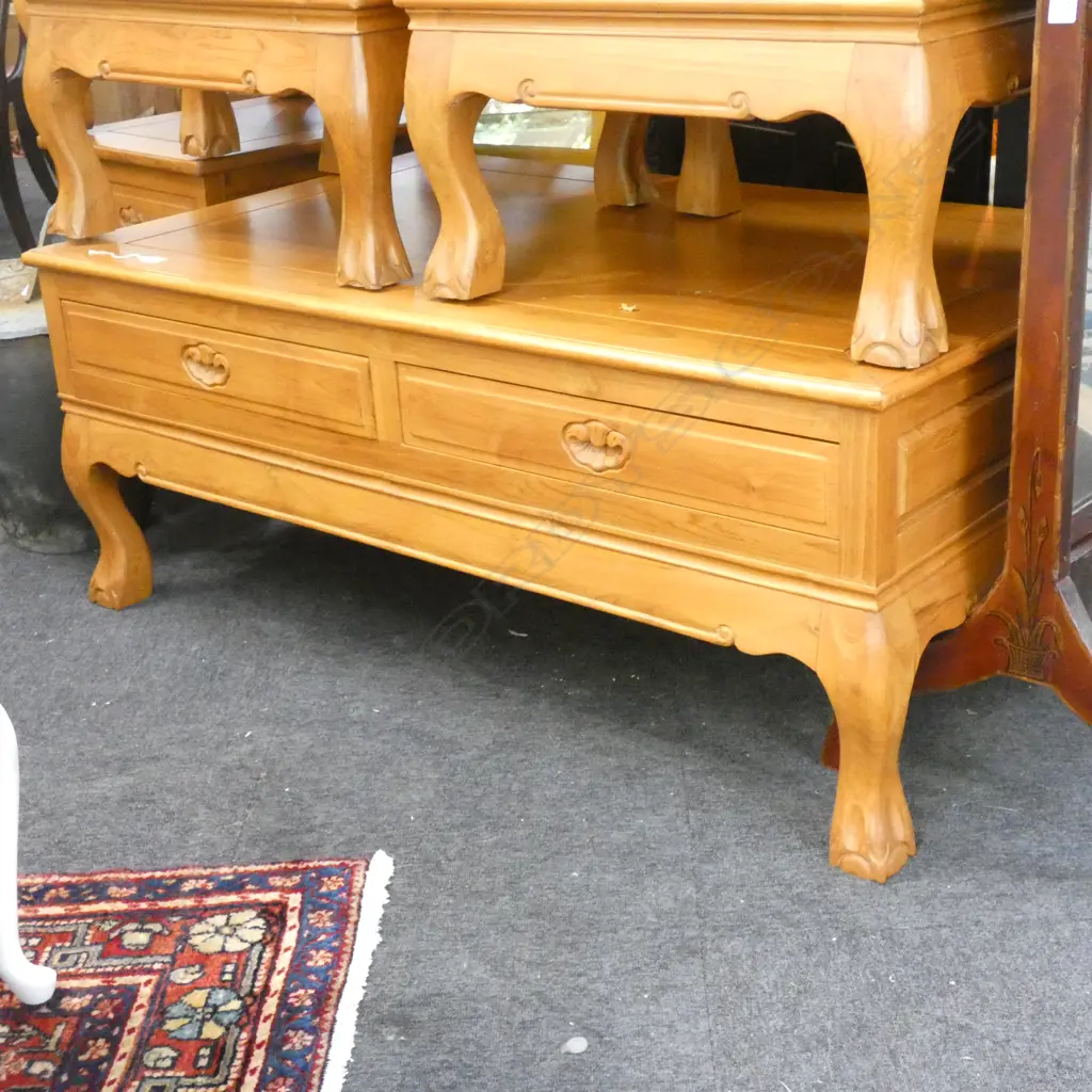CHINESE TEAK COFFEE TABLE... Image 1++
