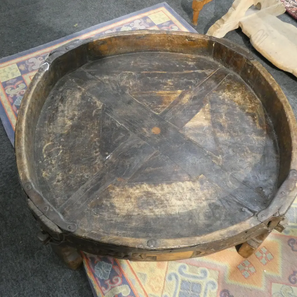 LOW MOROCCAN CARVED WOODEN TABLE... Image 1++
