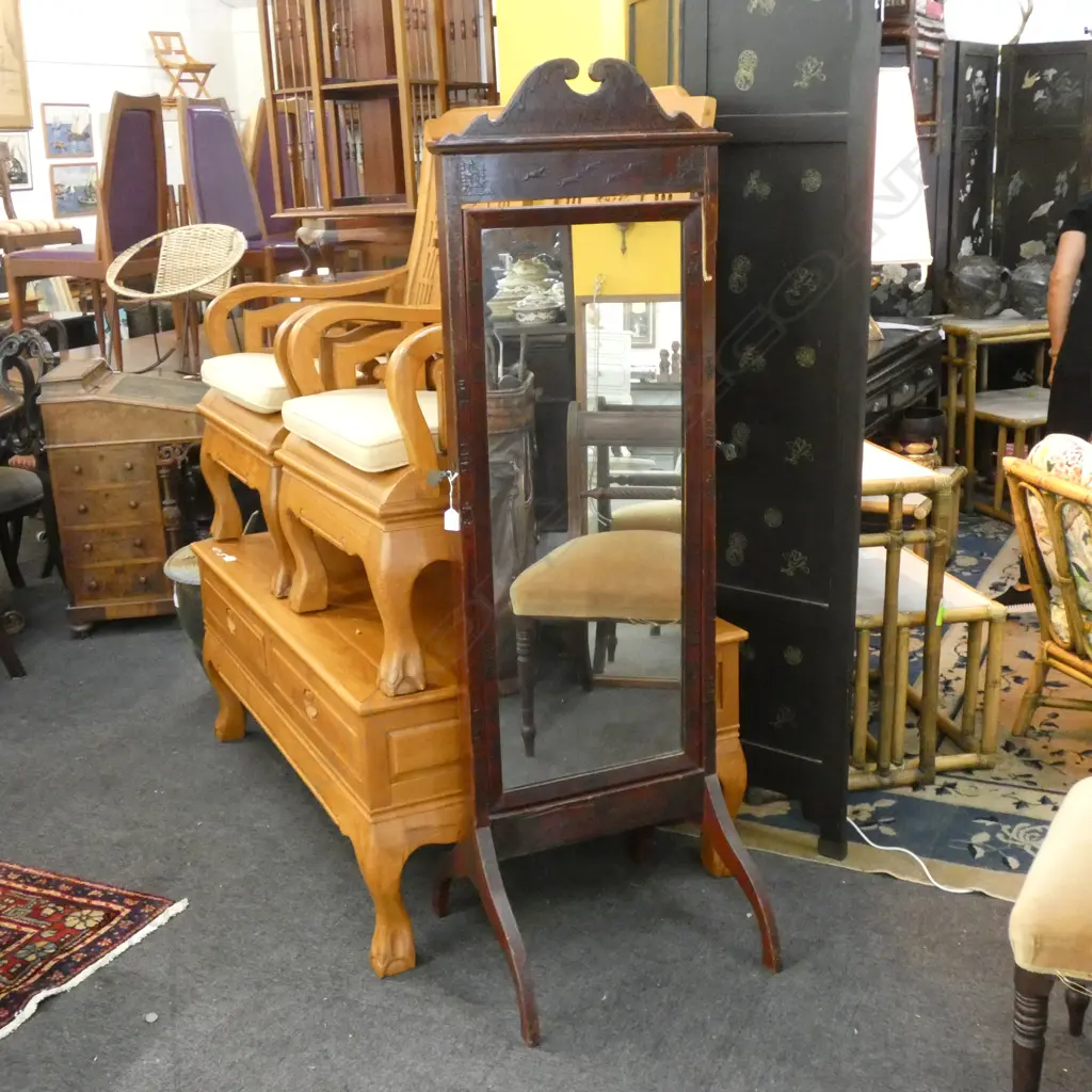 DRESSING MIRROR ON STAND A/F  Image 1++