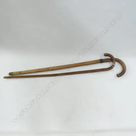 2 WALKING STICKS
