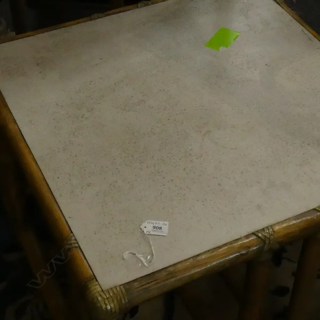 PR MCGUIRE CANE HALL TABLES 600 X 600 X 420MM Image 1++