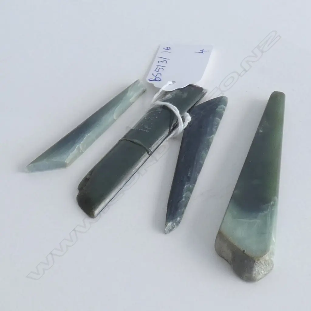 4 PCES GREENSTONE FOR JEWELLERY (1 AF)  Image 1++