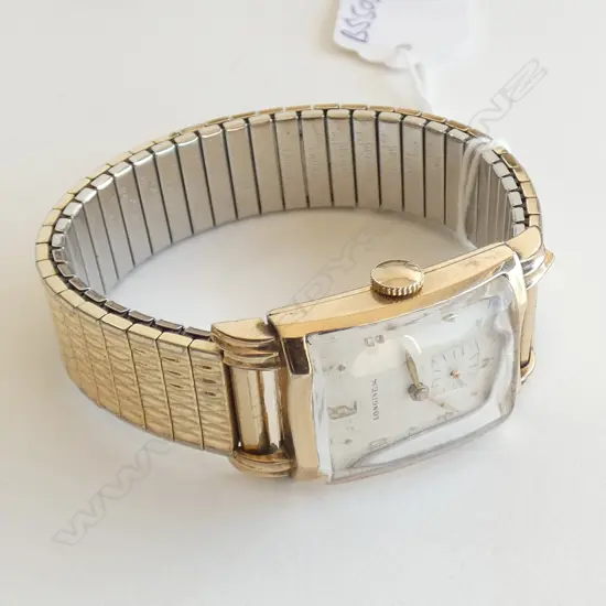 1940'S LONGINES GOLD PLATE GENTS WATCH ORIG BOX