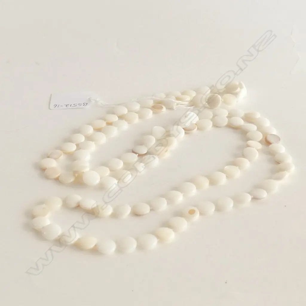 LONG MOTHER OF PEARL NECKLACE Image 1++