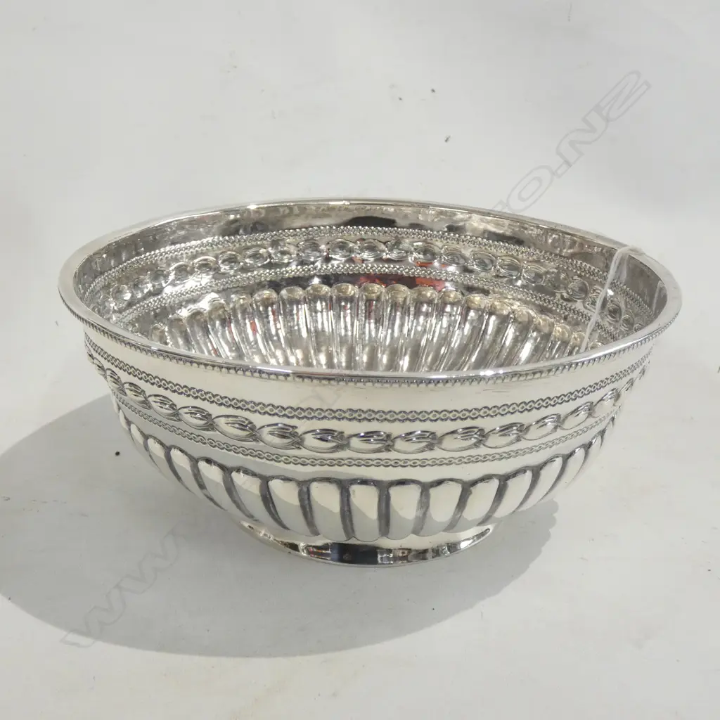 WILLIAM IV STG SILVER BOWL, CHESTER 309 GRAMS OLD REPAIRS Image 1++
