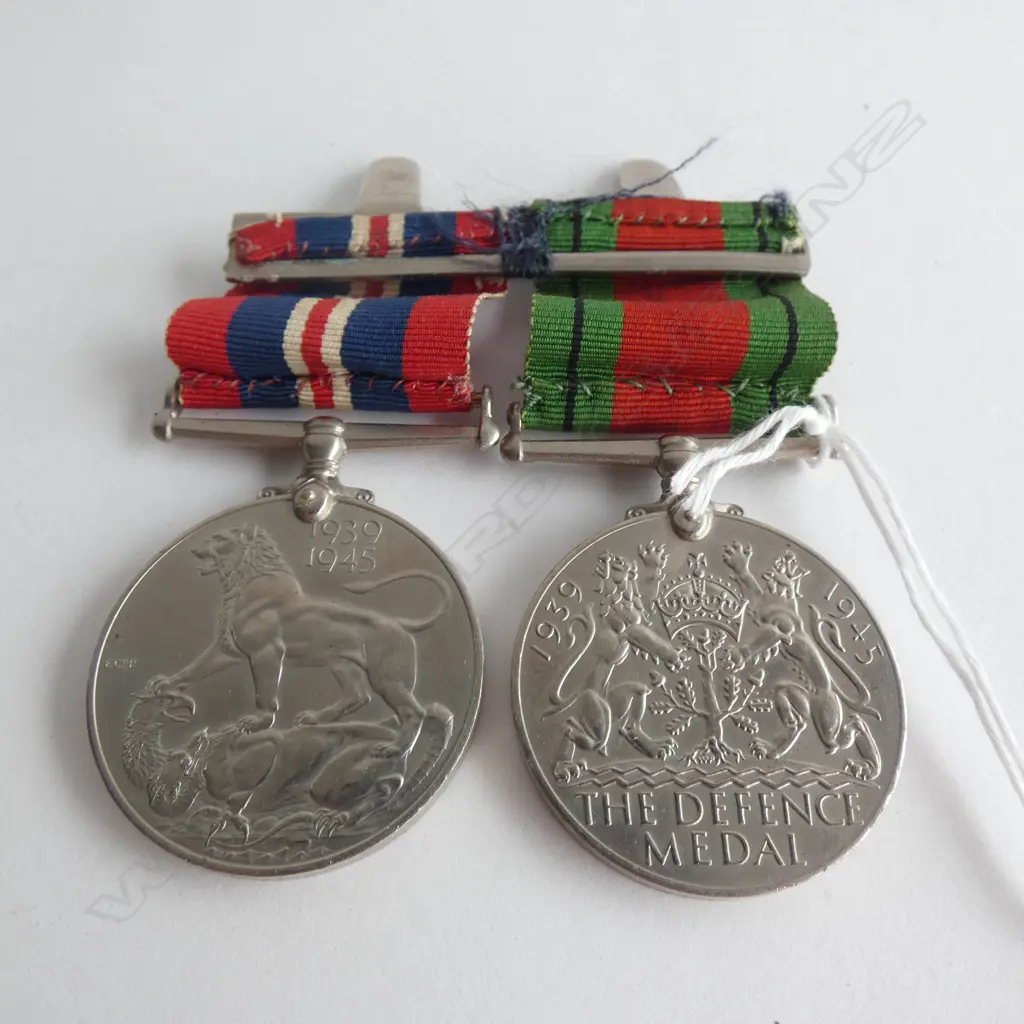 2 WWII CAMPAIGN MEDALS Image 1++