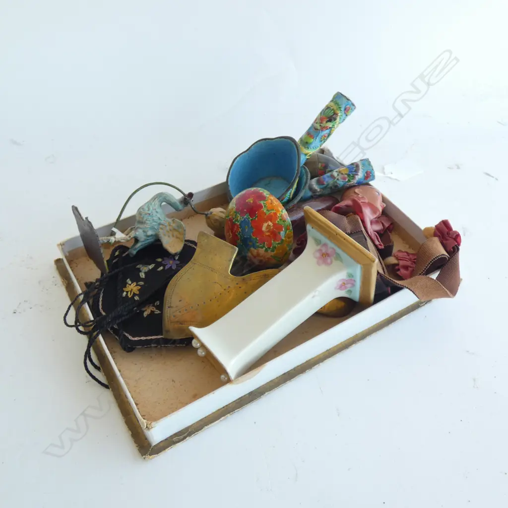 SM TRAY COLLECTABLES; DOLL MATCHBOX HOLDER; HAT PIN HOLDER ETC. Image 1++