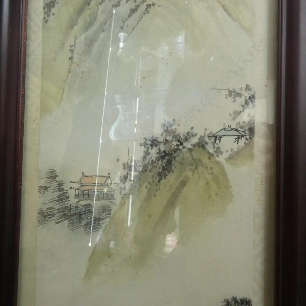 4 CHINESE PAINTED PANELS BY HUYAFO. FRAMED Image 1++
