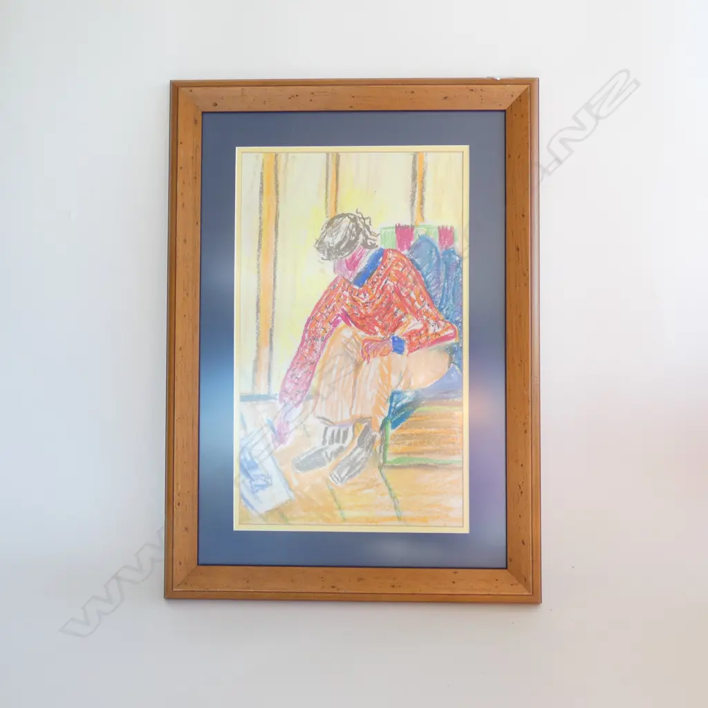 OIL STICK 'THE ARTISTS WIFE' BY 'GEOFF FAIRBURN' - 250 X 410MM Image 1++
