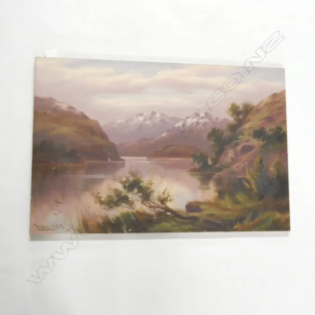 W. ALLEN BOLLARD COLONIAL LANDSCAPE OIL 1910 510x765mm UNFRAMED Image 1++