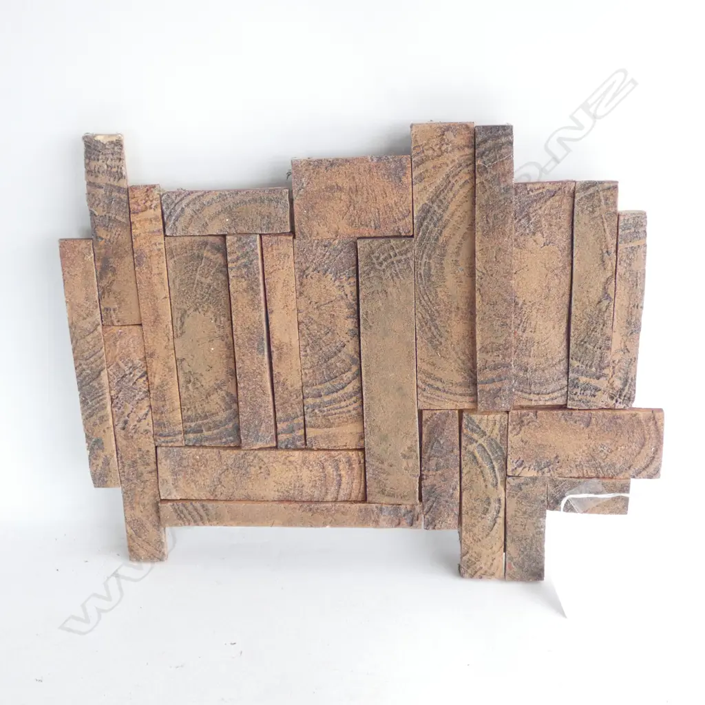 KEITH BLIGHT NZ STUDIO TILED WALL SCULPTURE 375 X 300mm Image 1++