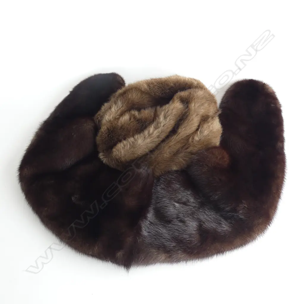 MINK STOLE + FRENCH MADE HAT Image 1++