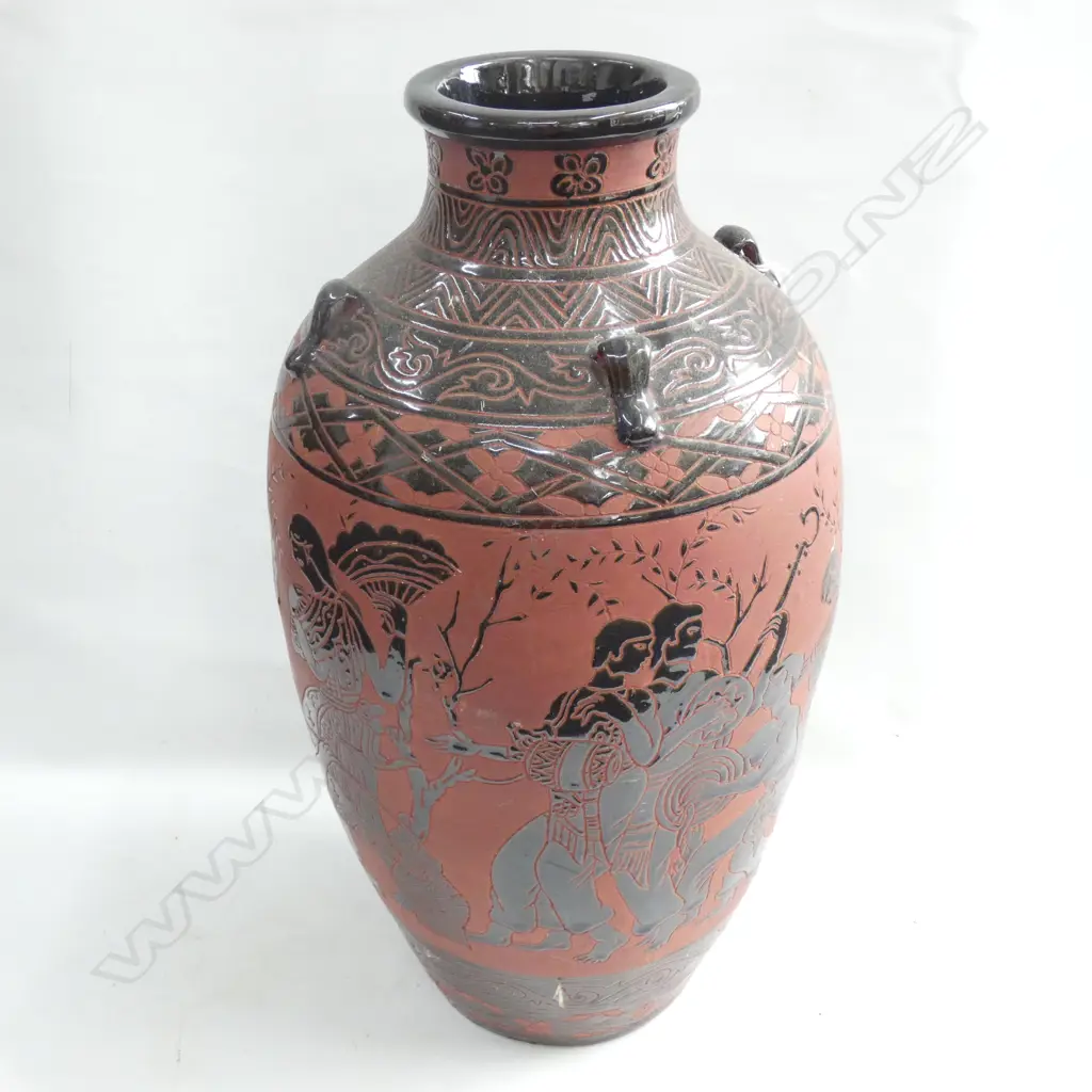 LARGE CLASSICAL GREEK STYLE FLOOR VASE H.550mm Image 1++
