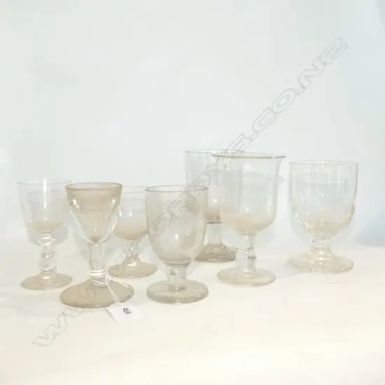 7 OLD GEORGIAN GLASSES