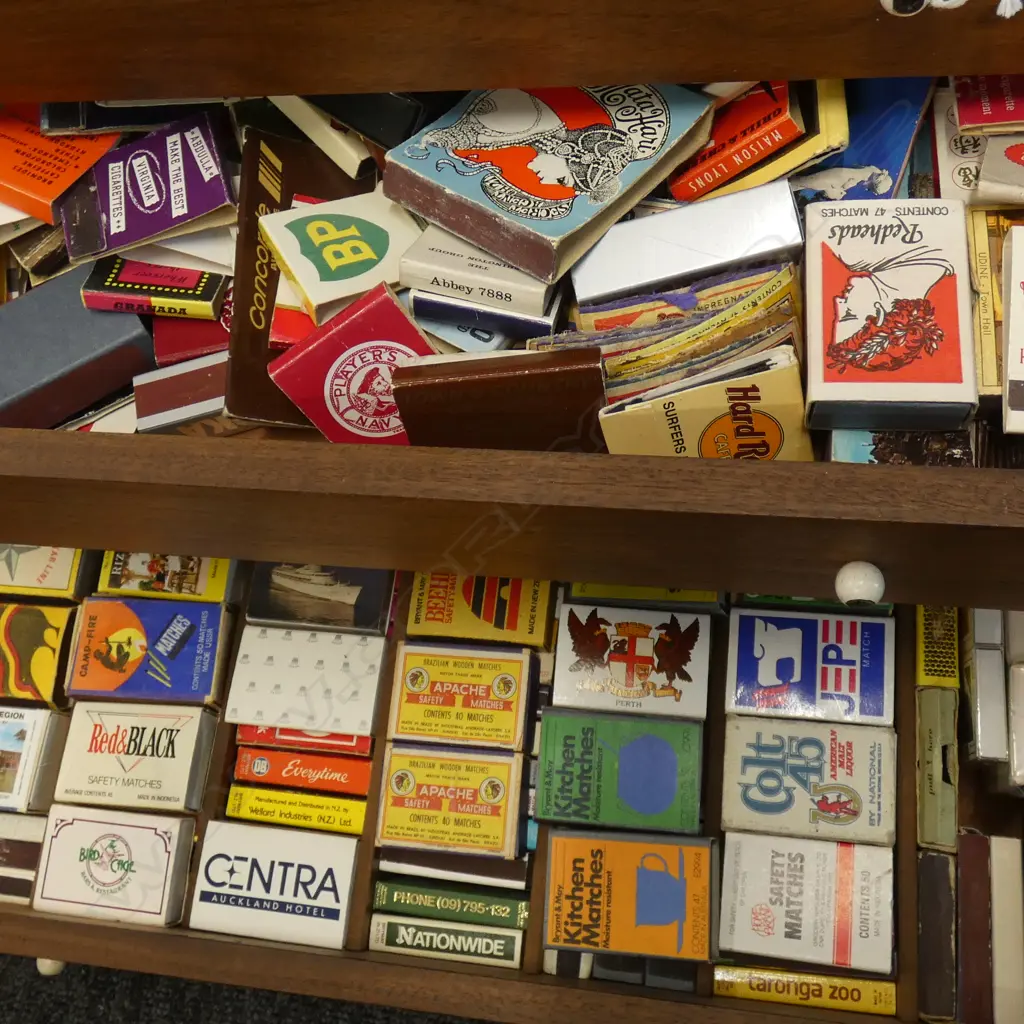 4 DRAWER COLLECTOR'S CABINET W MATCHBOX COLLECTION Image 1++
