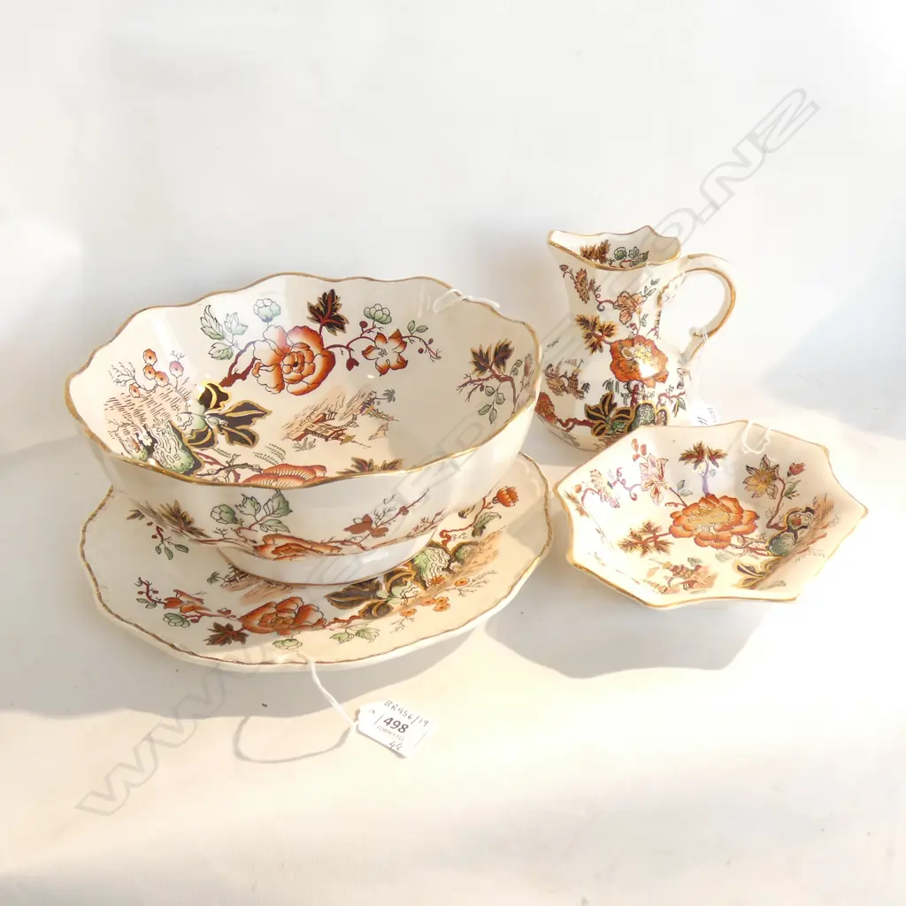 4 MASONS IRONSTONE GOLDEN AZALEA PATTERN Image 1++