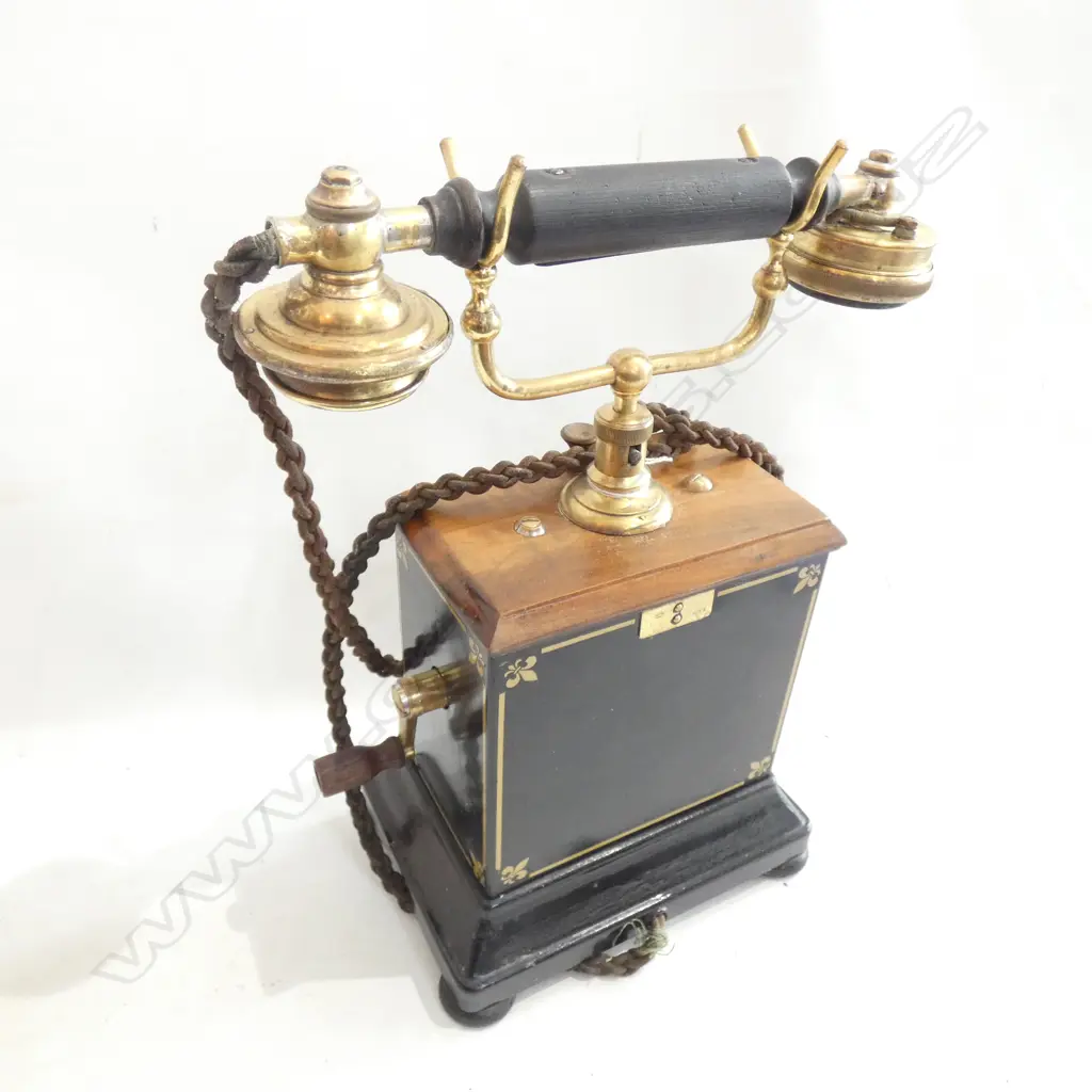 VINTAGE FRENCH ART NOUVEAU TELEPHONE H. 330MM Image 1++