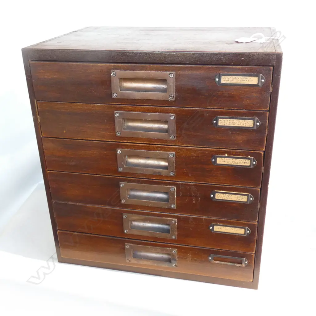 6 DRAWER COIN COLLECTOR'S CABINET 360 X 245 X 385mm Image 1++