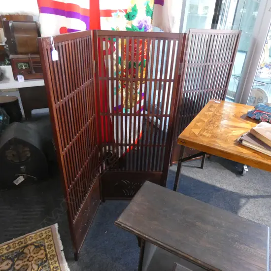 JAPANESE 4 PANEL ROOM DIVIDING SCREEN H1212mm W1840mm