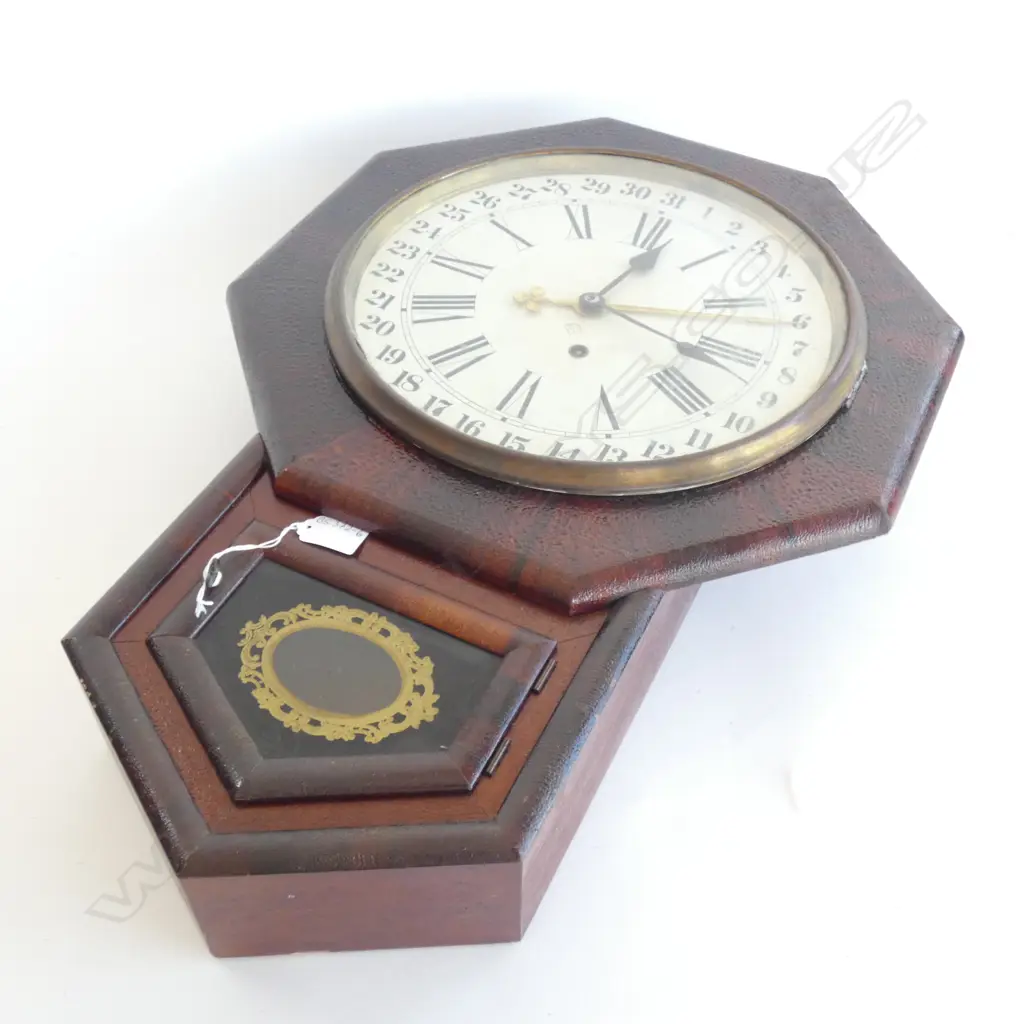 ANSONIA WALL CLOCK w KEY  630 X 430MM Image 1++