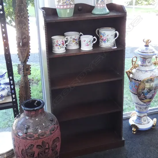 OAK BOOKSHELF...
