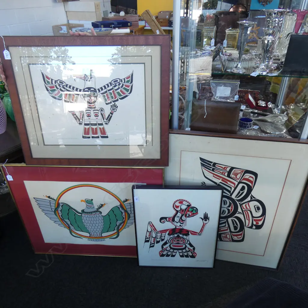 4 INUIT ARTWORKS... Image 1++