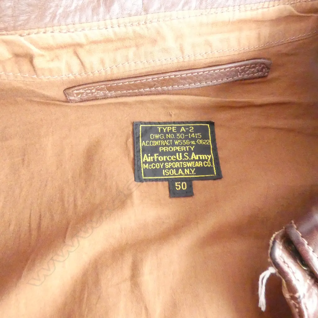 BROWN MCCOY SPORTSWEAR LEATHER JACKET Image 1++
