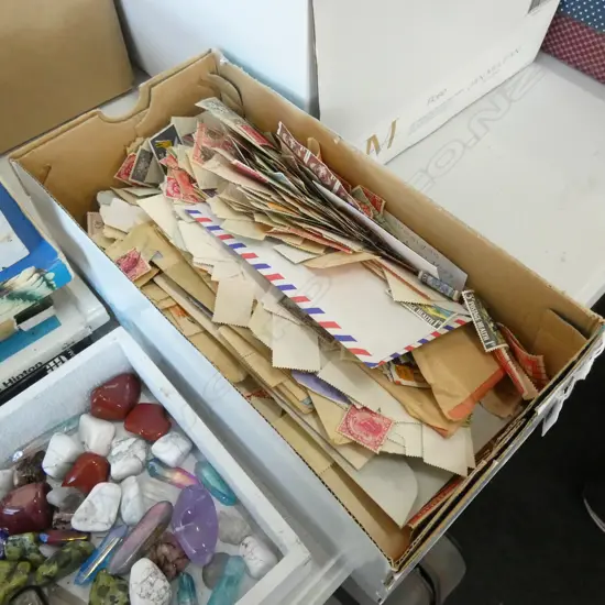 BOX ASST. LOOSE STAMPS