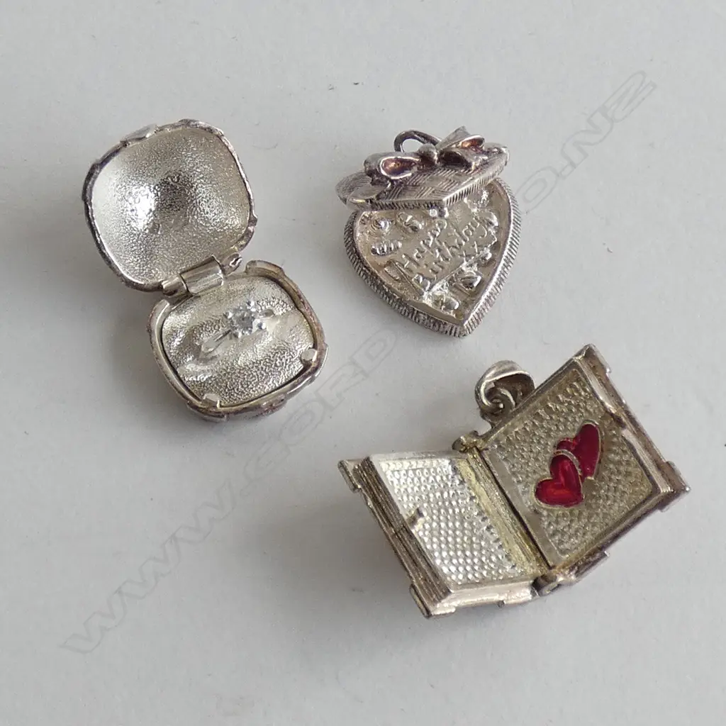 3 GARDONES STG SILVER CHARMS Image 1++