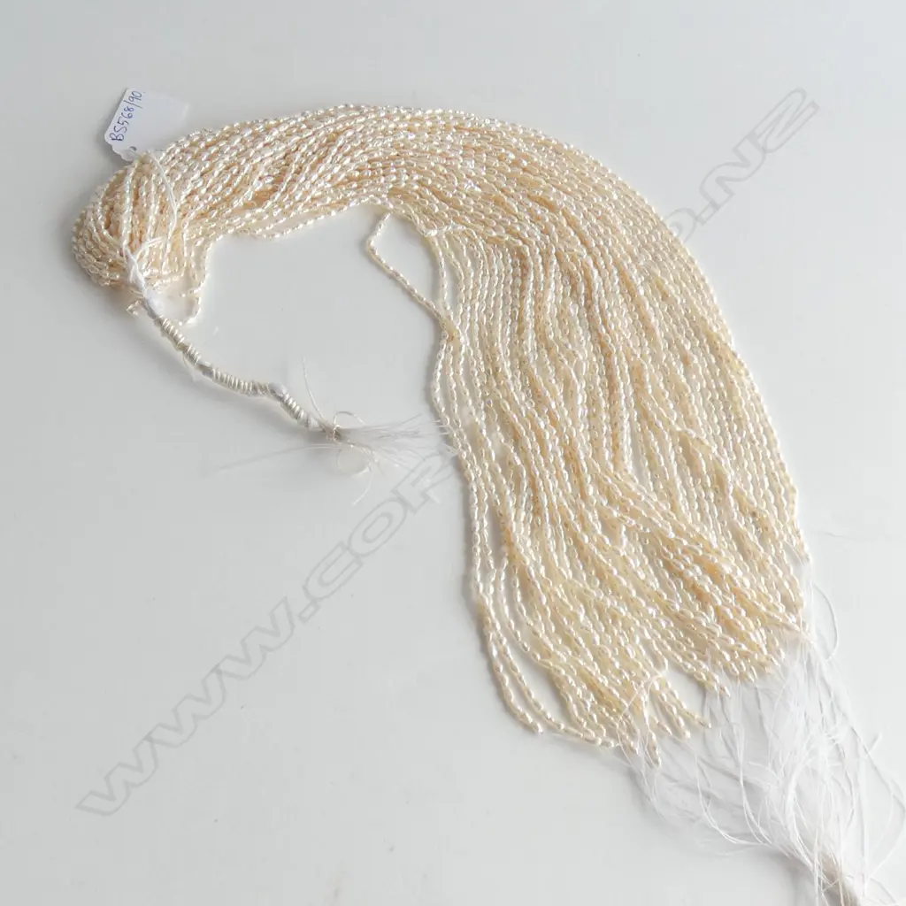 HANK OF RICE BUBBLE FRESH WATER PEARLS Image 1++